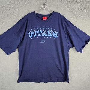 NFL Tennessee Titans Cotton T-shirt Size 2XL Team Apparel Y2K Reebok